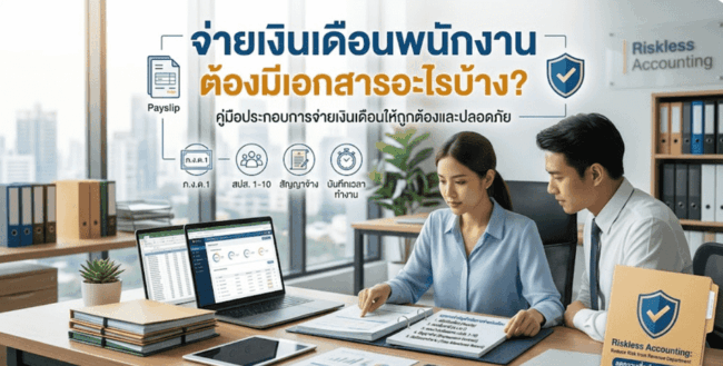 การจ่ายเงินเดือนพนักงาน