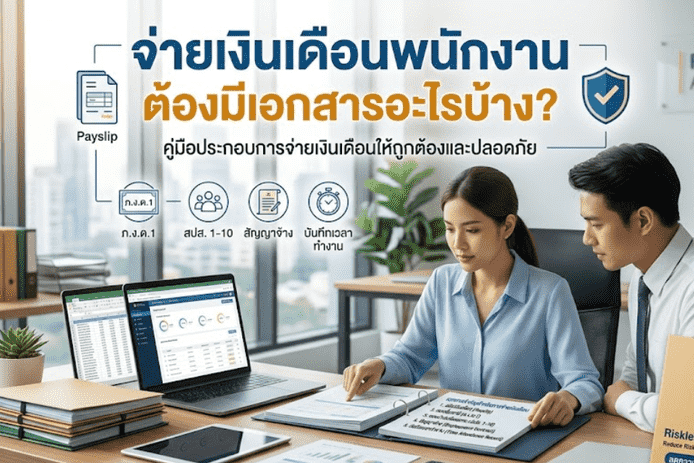 การจ่ายเงินเดือนพนักงาน