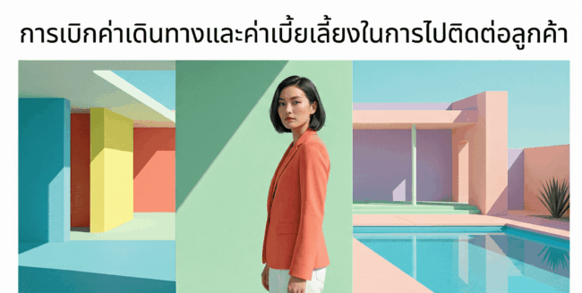 การเบิกค่าเดินทางและค่าเบี้ยเลี้ยง ในการไปติดต่อลูกค้า