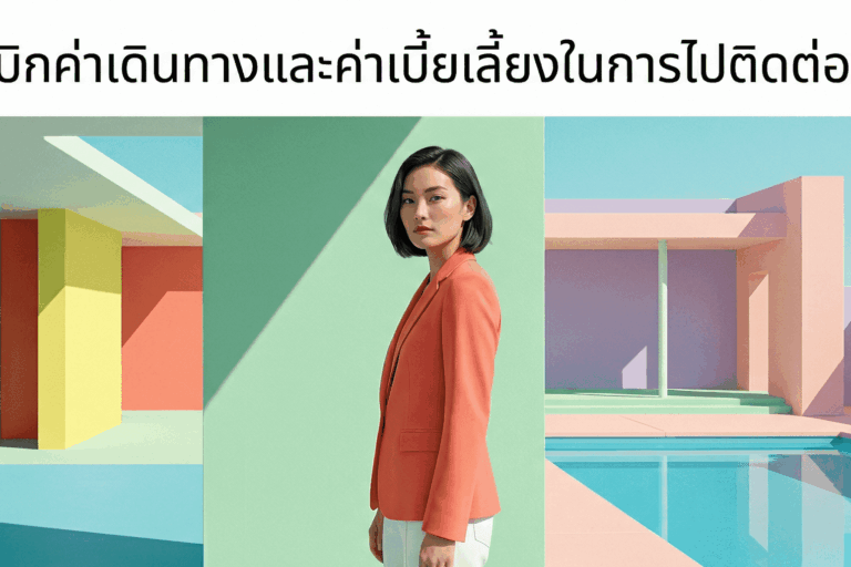 การเบิกค่าเดินทางและค่าเบี้ยเลี้ยง ในการไปติดต่อลูกค้า